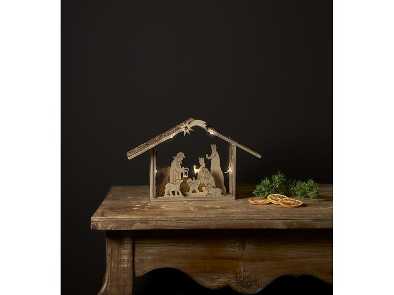 Star Trading Kerzenleuchter Yuletide, 26.5 cm, Natur