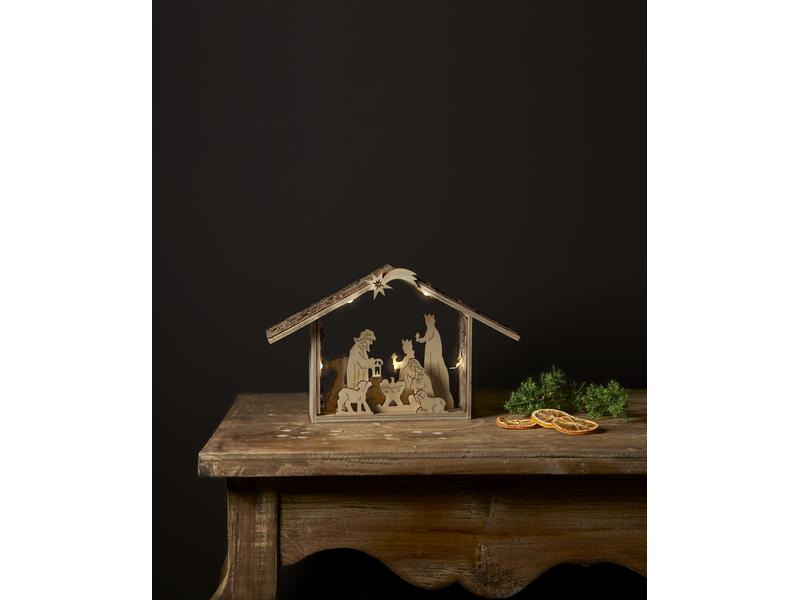 Star Trading Kerzenleuchter Yuletide, 26.5 cm, Natur