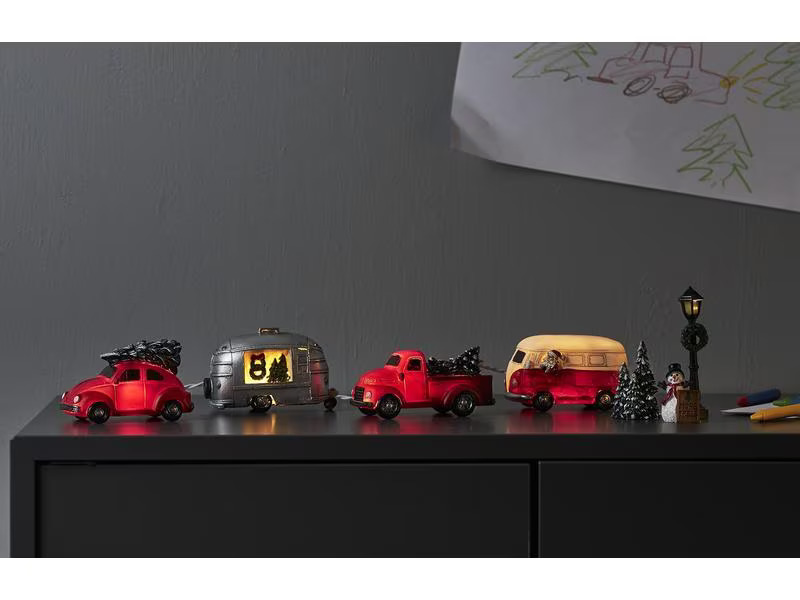 Star Trading LED-Figur Merryville, 8er Set, 42 cm, Mehrfarbig