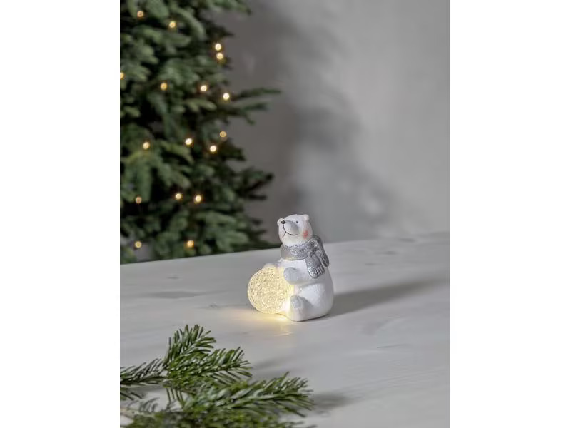 Star Trading LED-Figur Polare, 11 cm, Weiss