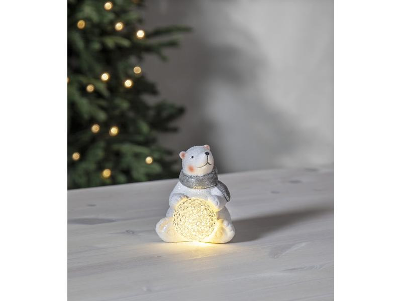 Star Trading LED-Figur Polare, 11 cm, Weiss