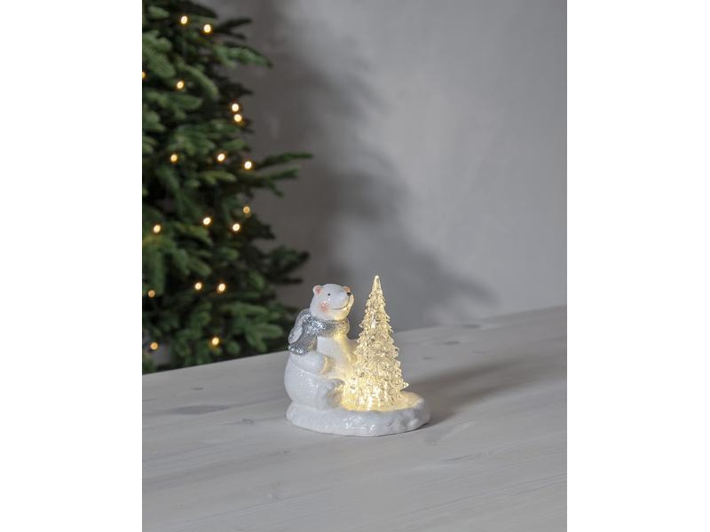 Star Trading LED-Figur Polare, 14 cm, Weiss