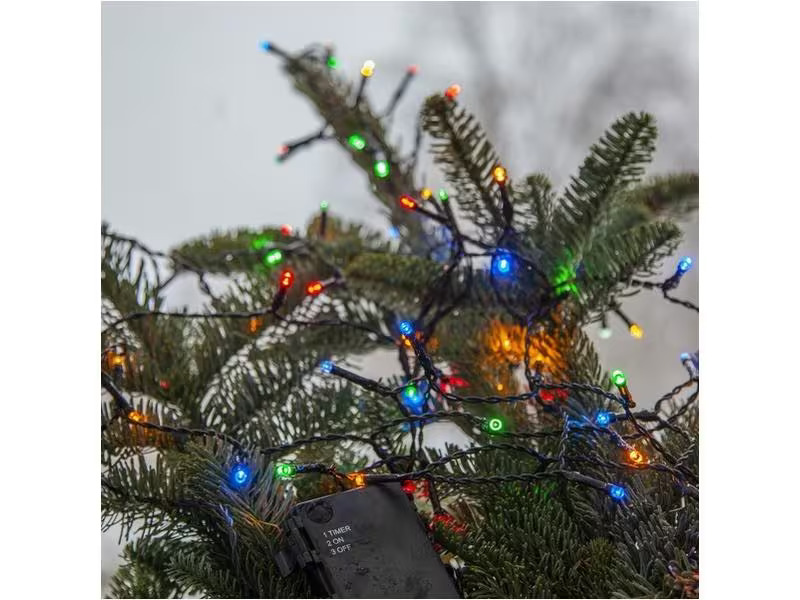Star Trading LED-Lichterkette Akku, 11.2 m, 160 LEDs, Schwarz