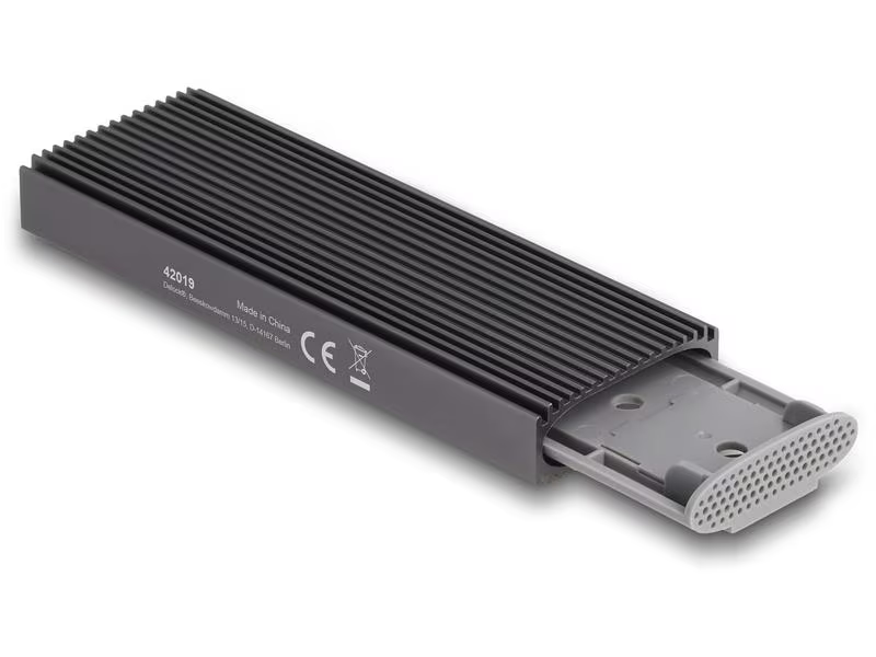 Delock Externes Gehäuse M.2 NVMe PCIe&amp;ATA SSD zu USB 3.1 M.2
