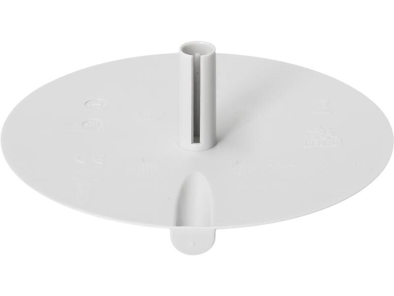 Max Hauri Deckenrosette Rund, Flach, Federbügel, Kabeleinführung
