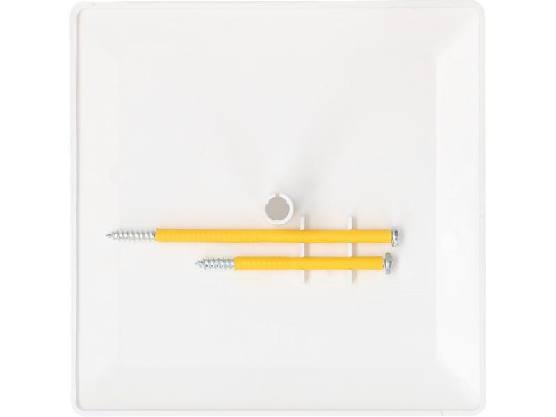 Max Hauri Steckdeckel im priamos Design, 130 x 130 mm, Weiss
