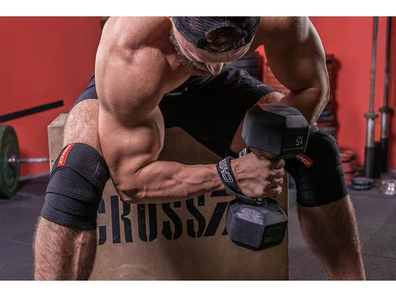 Chiba Fitness Kniebandage Black Line