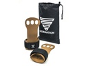 Gornation Fitnesshandschuhe Workout Grips Leder, S