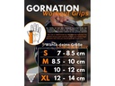 Gornation Fitnesshandschuhe Workout Grips Leder, S