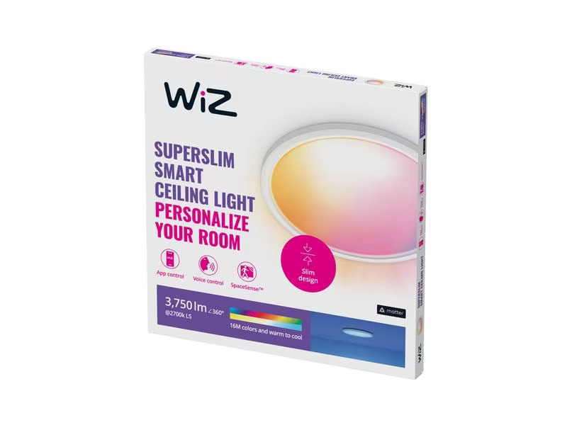 WiZ Deckenleuchte SuperSlim 32W Tunable White &amp; Color Weiss