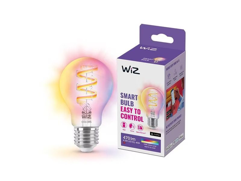 WiZ Leuchtmittel 6.3W (40W) E27 A60 E27 Tunable White &amp; Color