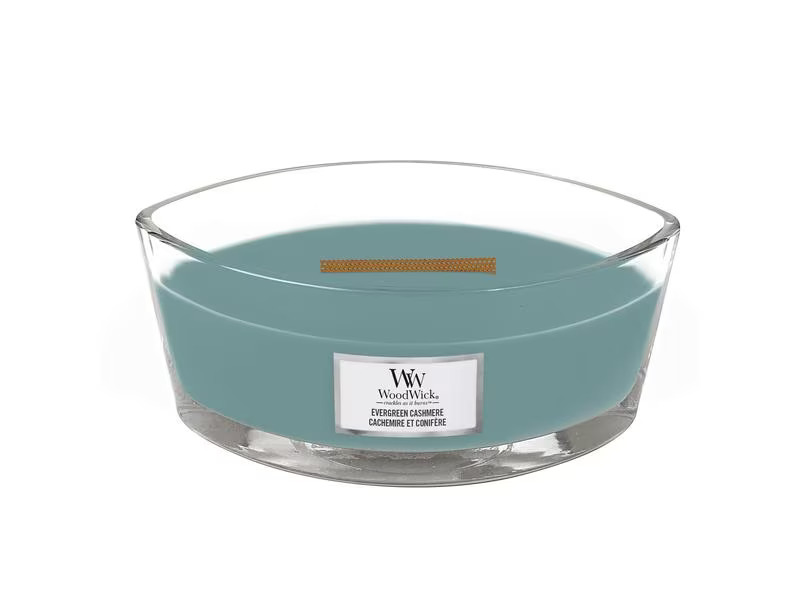 Woodwick Duftkerze Evergreen Cashmere Ellipse