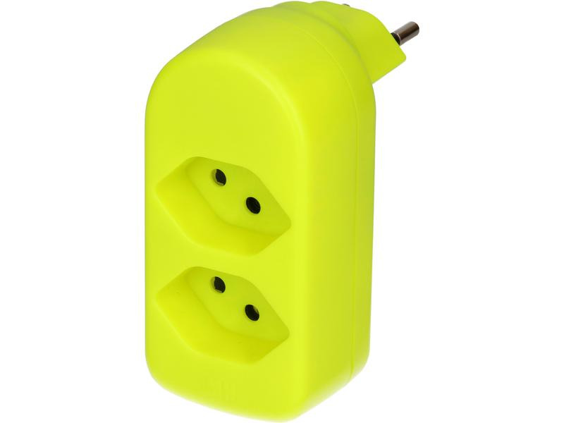 Max Hauri Abzweigstecker maxADAPTturn, 2 x Typ 13, Drehbar 320°