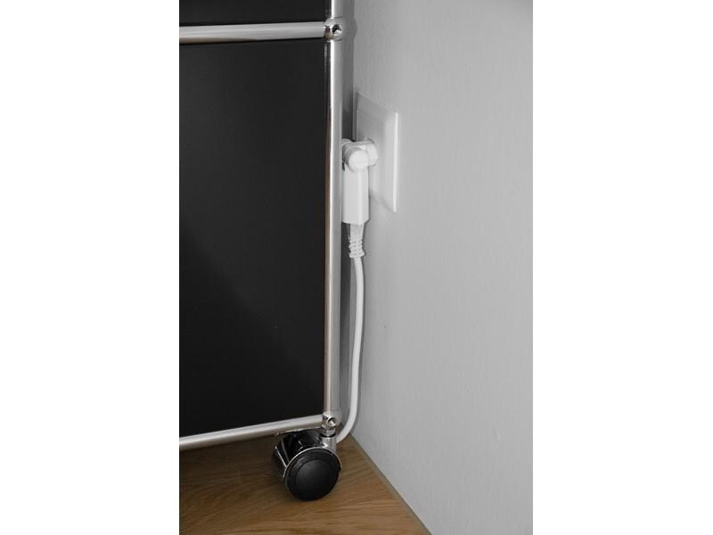 Max Hauri Doppelpack Steckdosenleiste 7 x Typ 13, Safety Line, Weiss