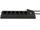 Max Hauri Steckdosenleiste 6 x Typ 13, Prime Line, Schwarz