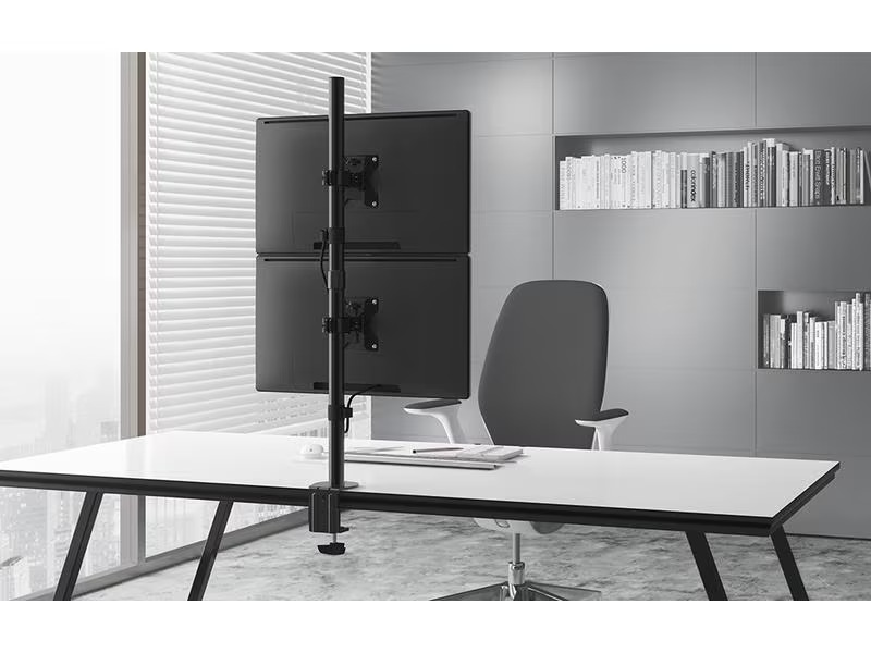 Neomounts by NewStar Tischhalterung FPMA-D550DV bis 6 kg – Schwarz
