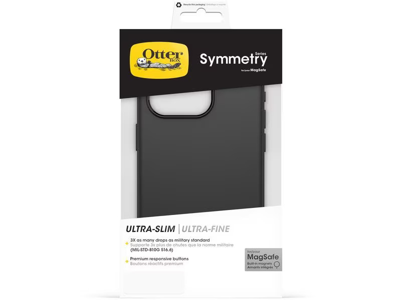 Otterbox Back Cover Symmetry iPhone 15 Pro Schwarz