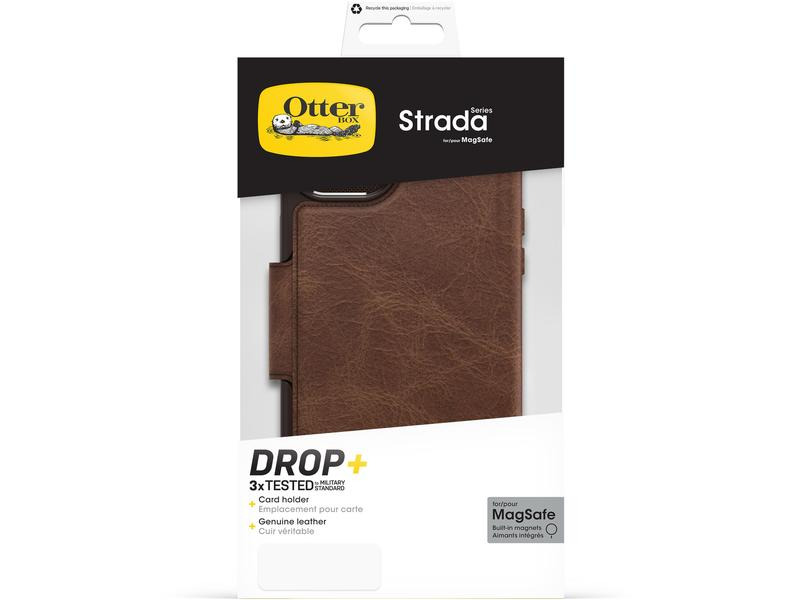 Otterbox Book Cover Strada iPhone 15 Plus Braun