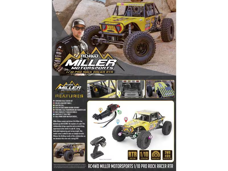 RC4WD Miller Motorsports Pro Rock Racer 1:10 RTR