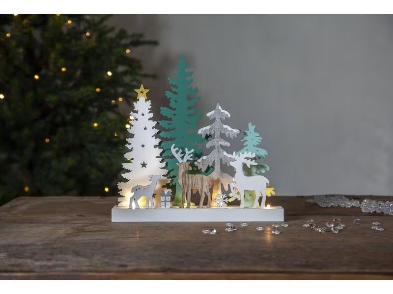 Star Trading Kerzenständer Reinbek Wald 30 cm, Holz