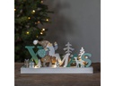 Star Trading Kerzenständer Reinbek Xmas 30 cm, Holz
