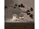 Star Trading Tischdeko Kugel Fauna 9 cm, Weiss