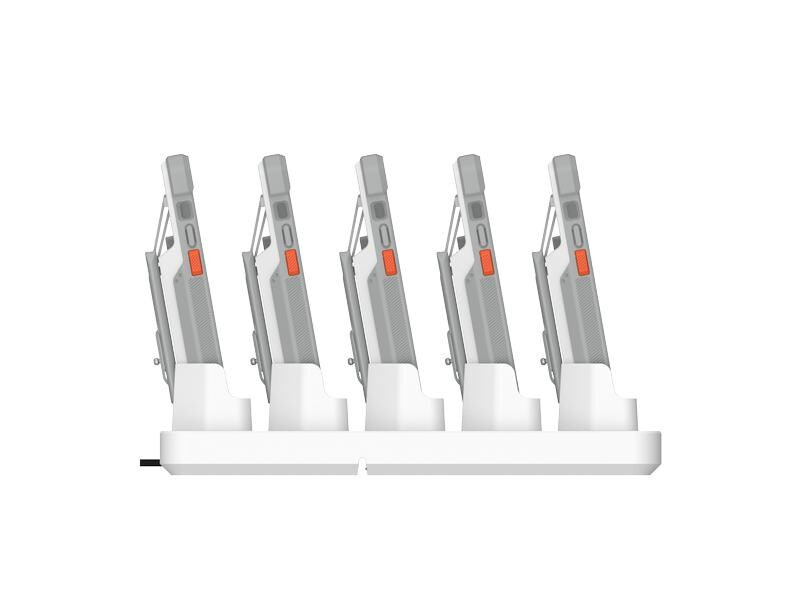 UAG Ladestation Workflow 5 Slot Battery Charger Weiss
