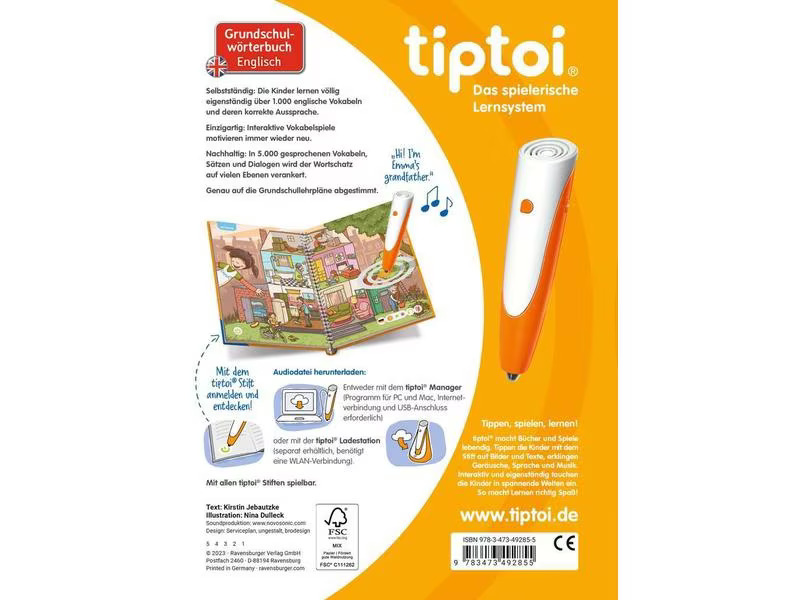 tiptoi Lernbuch Grundschulwörterbuch Englisch