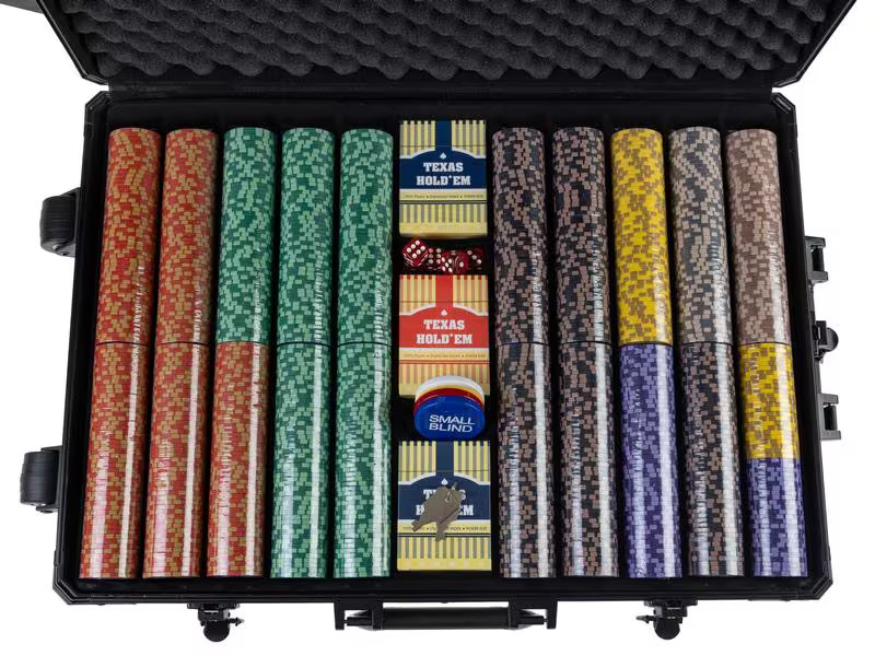 FTM Poker Set PRO 1000 Chips Black Edition