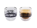 Kadastar Espresso Becher Bergchilbi 80 ml, 2 Stück, Transparent