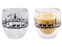 Kadastar Kaffeebecher Alpaufzug Familie 250 ml, 2 Stück, Transparent
