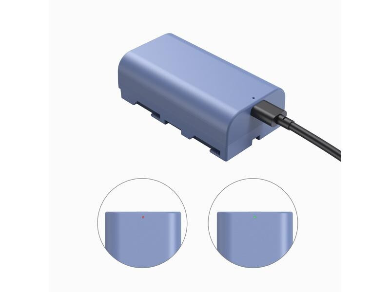 Smallrig Digitalkamera-Akku NP-F550 USB-C