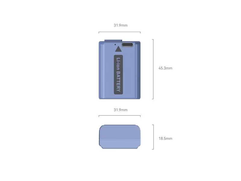 Smallrig Digitalkamera-Akku NP-FW50 USB-C
