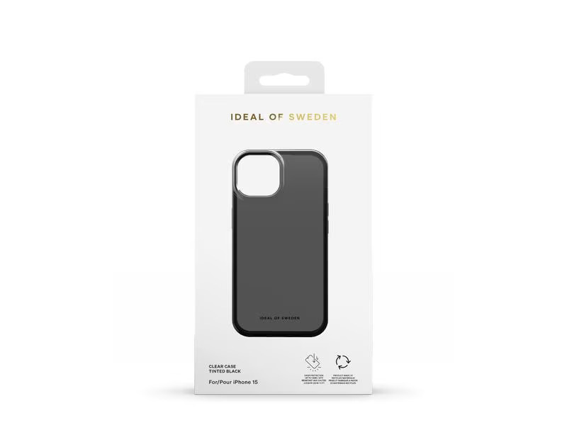 Ideal of Sweden Back Cover Clear Tinted Black iPhone 15