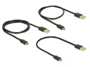 Delock USB 2.0-Kabel A - MicroB 3er Set