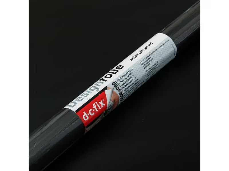 d-c-fix Designfolie Uni 90 cm x 2.1 m, Schwarz matt