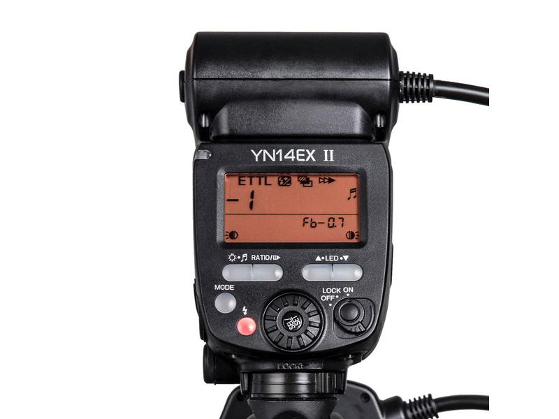 Yongnuo Fernauslöser YN-14EXII TTL-Makro-Ringlichtblitz für Canon