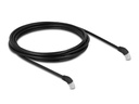 Delock Patchkabel 45° unten gewinkelt Cat 6A, S/FTP, 3 m, Schwarz