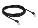 Delock Patchkabel 45° unten gewinkelt Cat 6A, S/FTP, 5 m, Schwarz