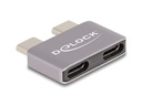 Delock USB-Adapter 40 Gbps USB-C Stecker - USB-C Buchse