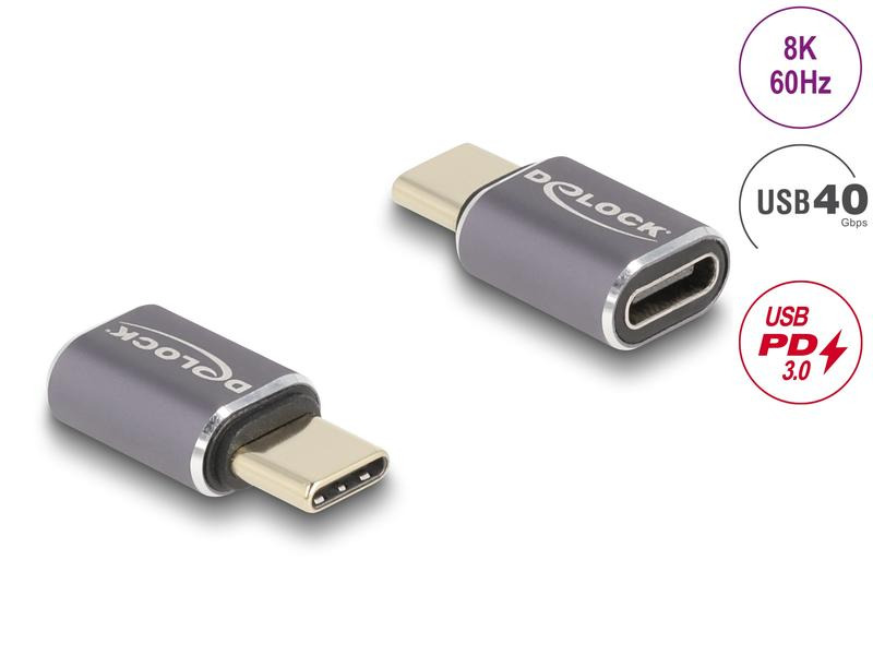 Delock USB-Adapter Portschoner USB-C Stecker - USB-C Buchse