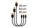 Delock USB 2.0-Kabel A - MicroB 3er Set