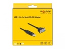Delock Serial-Adapter USB-A – RS-232 D-Sub 9 Pin mit Muttern  -