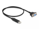 Delock Serial-Adapter USB-A – RS-232 D-Sub 9 Pin mit Muttern  -