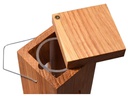 LUXUS-VOGELHAUS Futterspender für Wildvögel, 5 x 5 x 23 cm, Holz