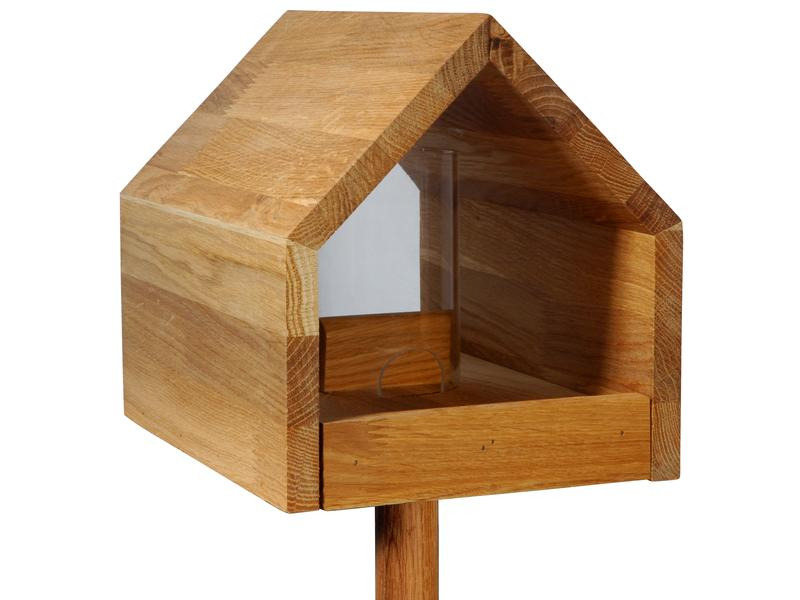 LUXUS-VOGELHAUS Vogelfutterhaus Bauhaus I, 20.5 x 28 x 23.5 cm, Holz
