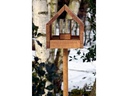 LUXUS-VOGELHAUS Vogelfutterhaus Bauhaus I, 20.5 x 28 x 23.5 cm, Holz