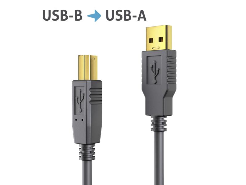 PureLink USB 2.0-Kabel USB A - USB B 5 m