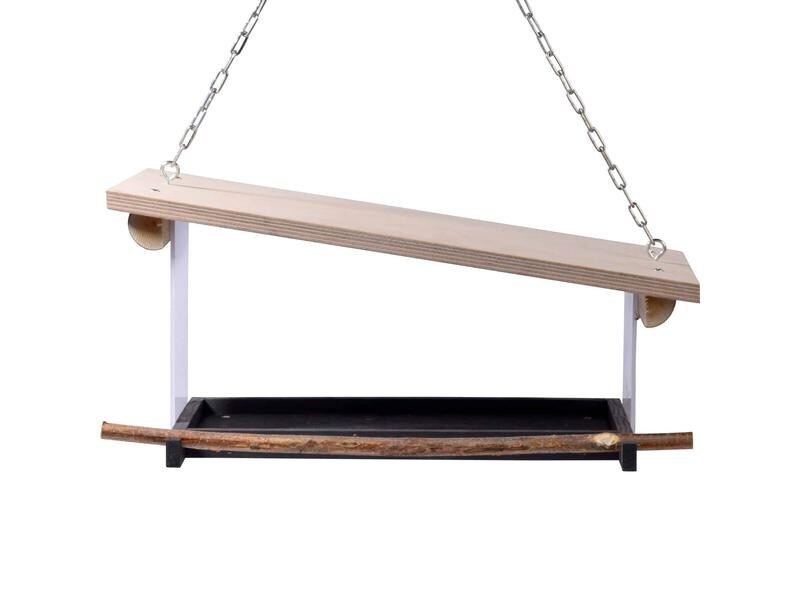 dobar Design-Vogelfutterhaus Futura II, 38 x 22 x 18 cm, Holz