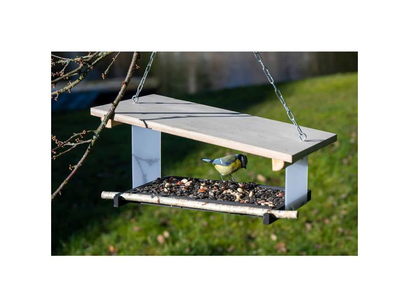 dobar Design-Vogelfutterhaus Futura II, 38 x 22 x 18 cm, Holz